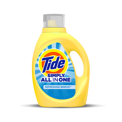 Tide Simply Clean and Fresh Liquid Laundry Detergent Refreshing Breeze - 25 ounces, color yellow