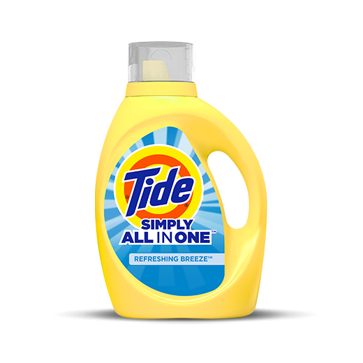 Tide Simply Clean and Fresh Liquid Laundry Detergent Refreshing Breeze - 25 ounces, color yellow