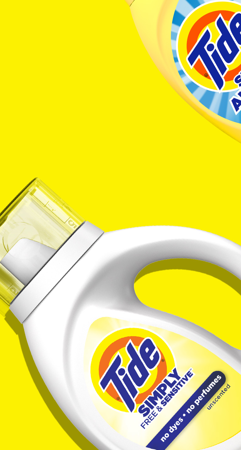 Tide Simply Free & Sensitive liquid laundry detergent - 22 count, color white