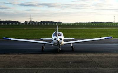 A small jet on a tarmac