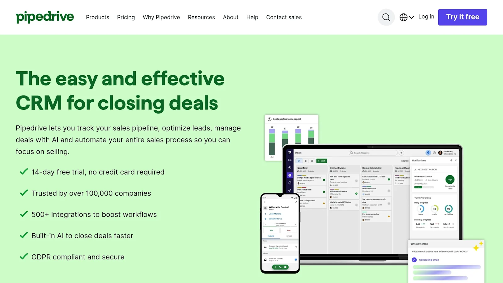 pipedrive crm
