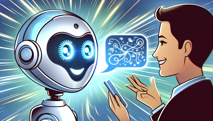 sales bot engaging with a customer