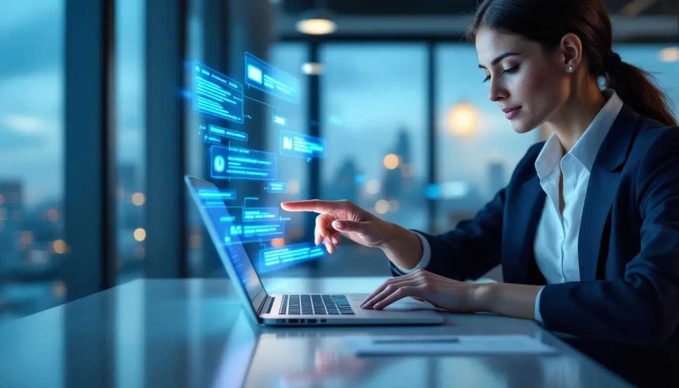 customer service agent collaborating with ai