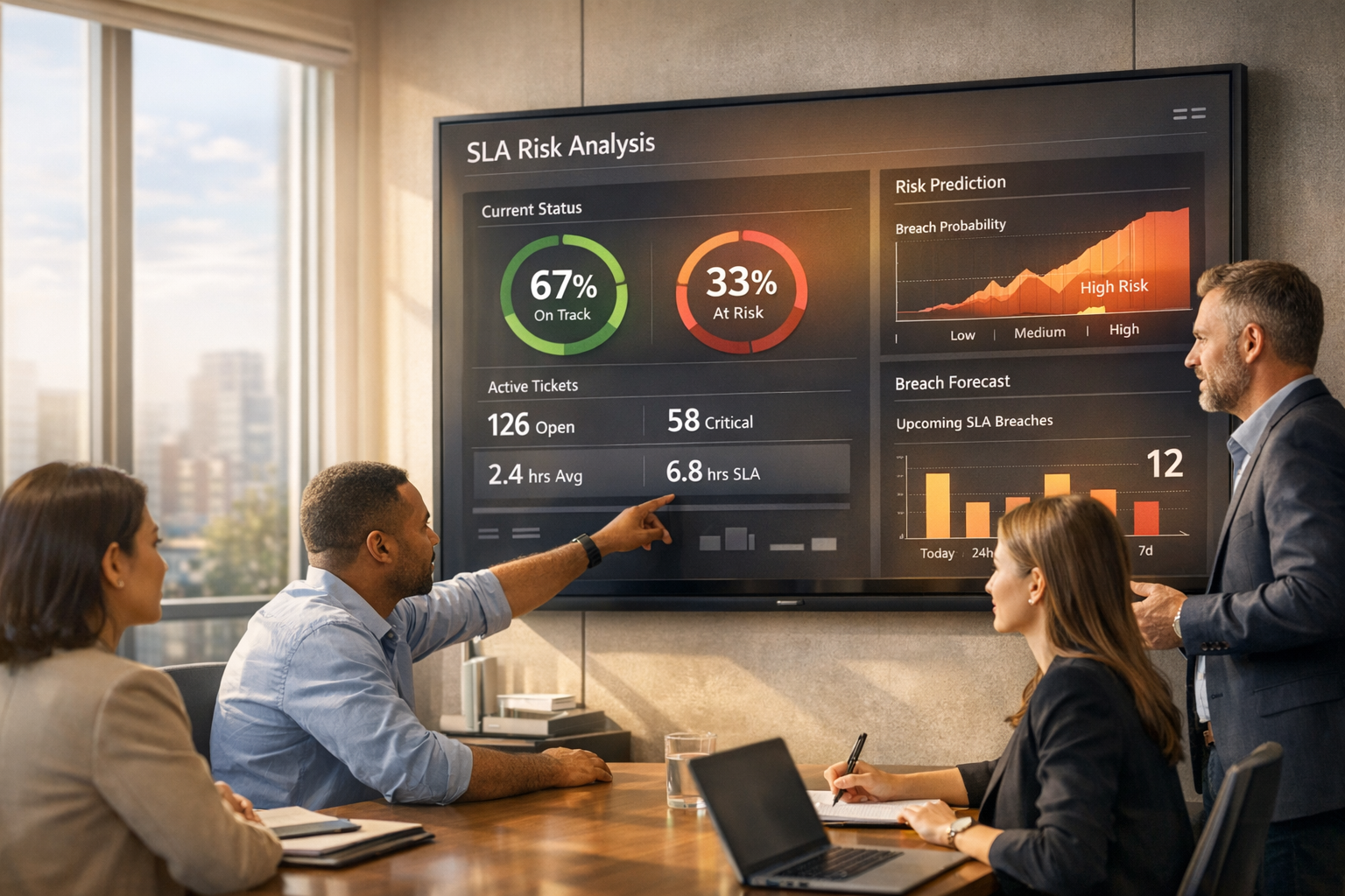 Predict SLA breaches with AI tools