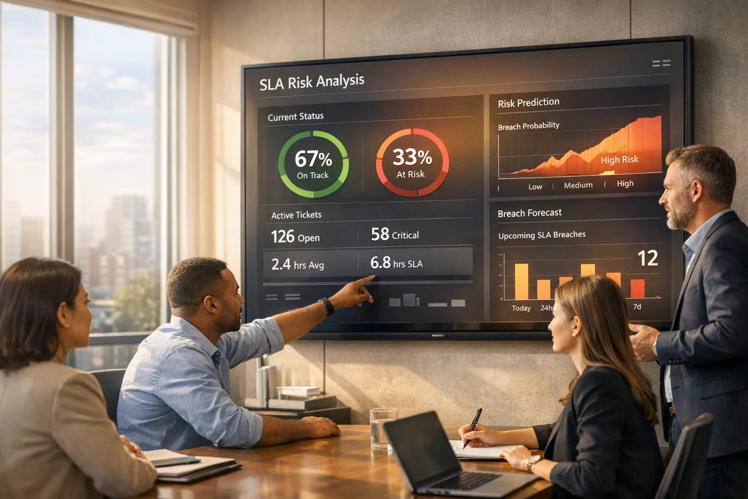 Predict SLA breaches with AI tools