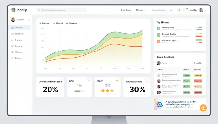 AI powered customer feedback analysis