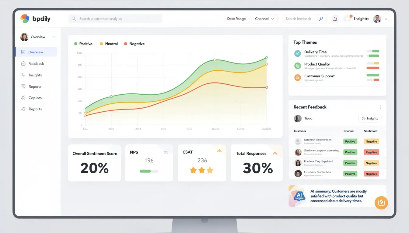 AI powered customer feedback analysis