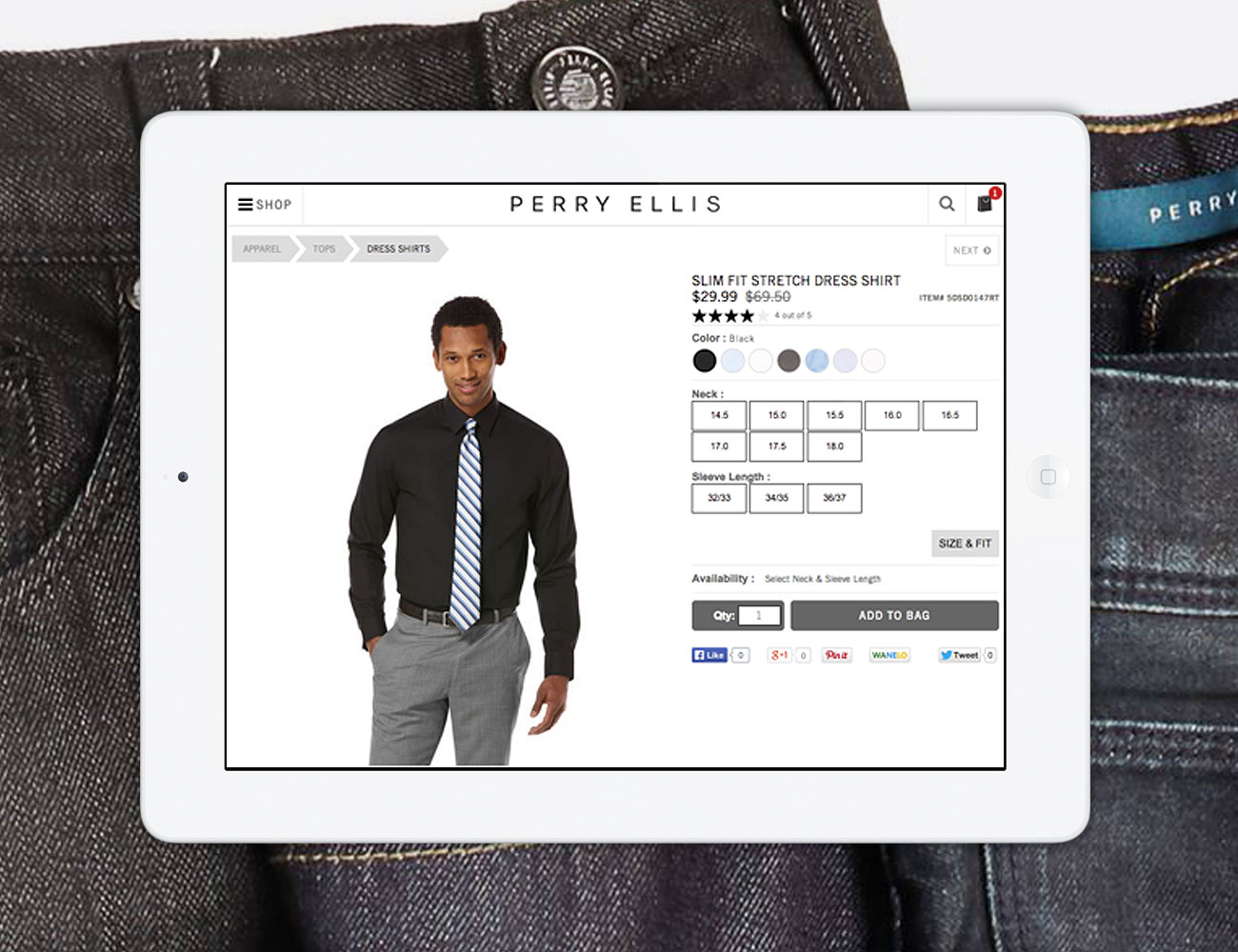 Perry ellis outlet clothing