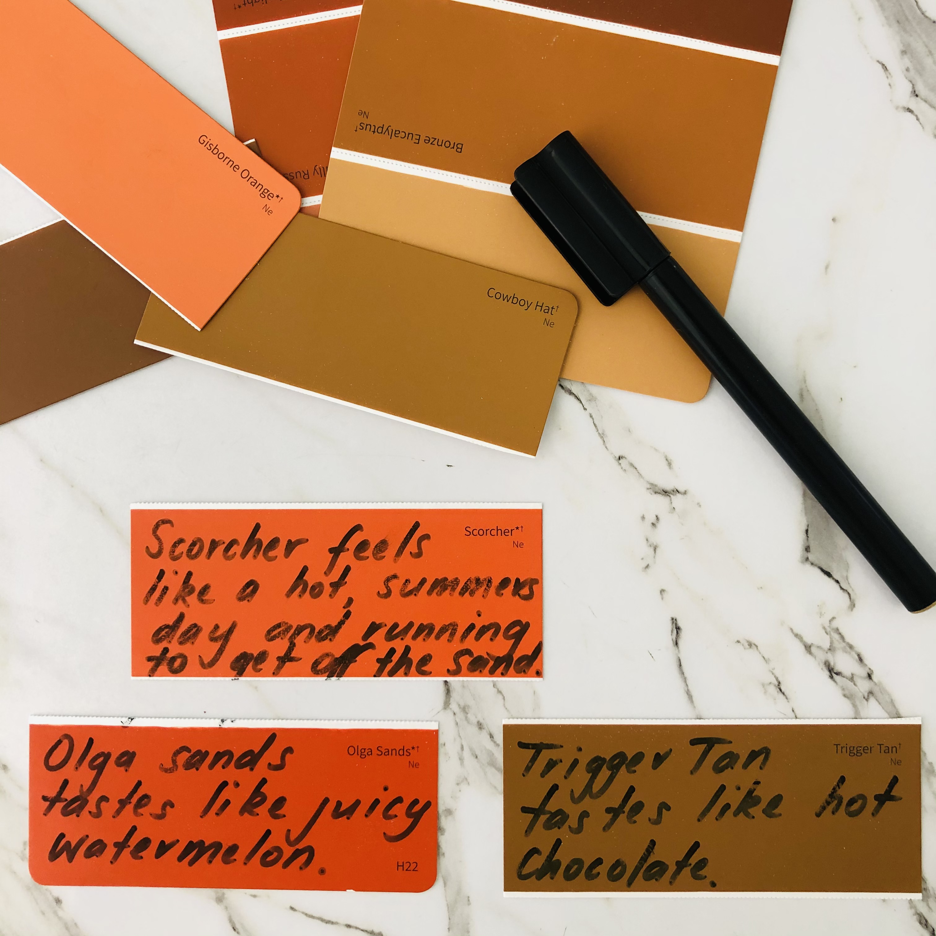 kids poetry activities using paint-strips from Bunnings and books kids poetry activities using paint-strips from Bunnings and books