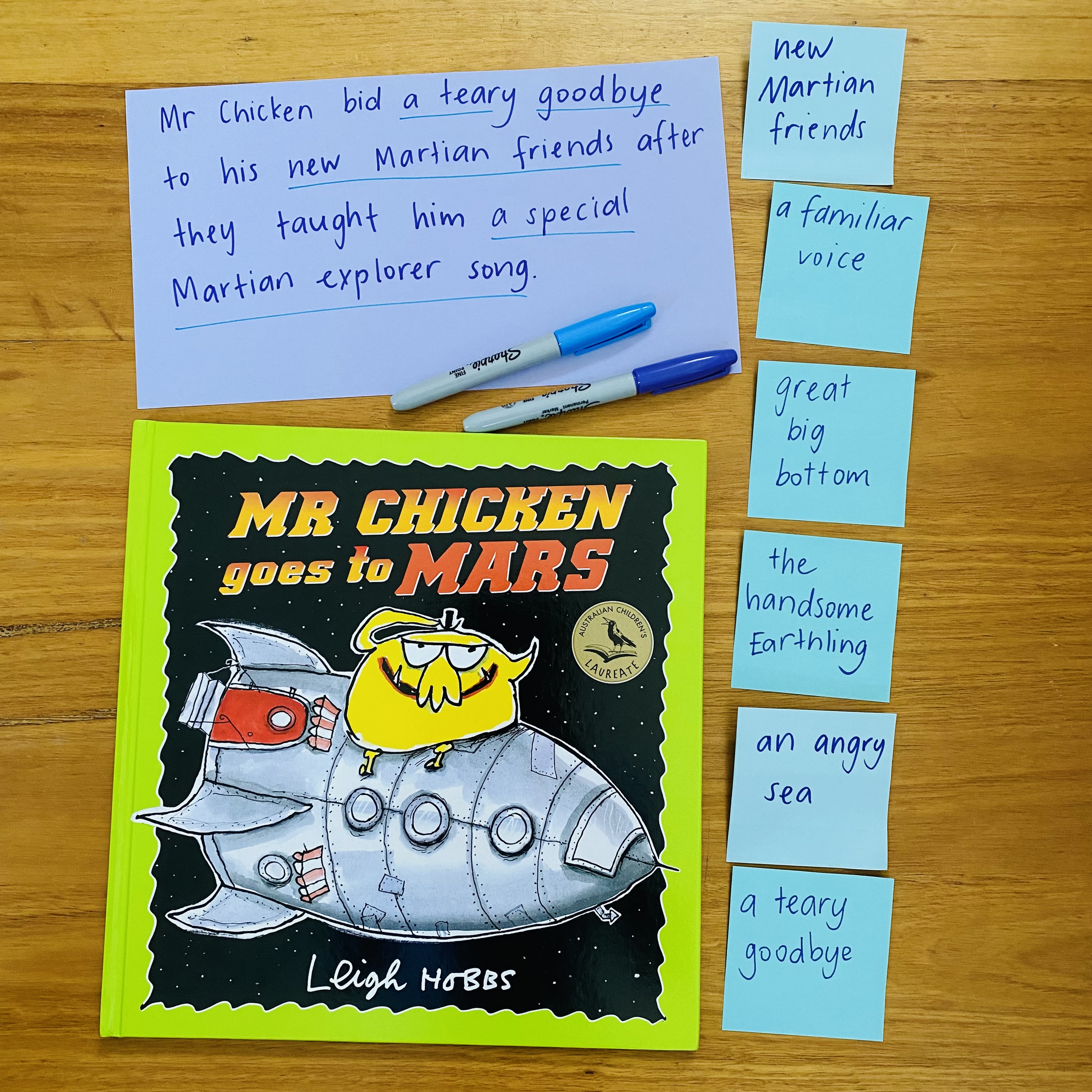 CB2--IMG-Annie--Langague Features with Mr Chicken goes to Mars - Nonstop Noun Groups-L2square