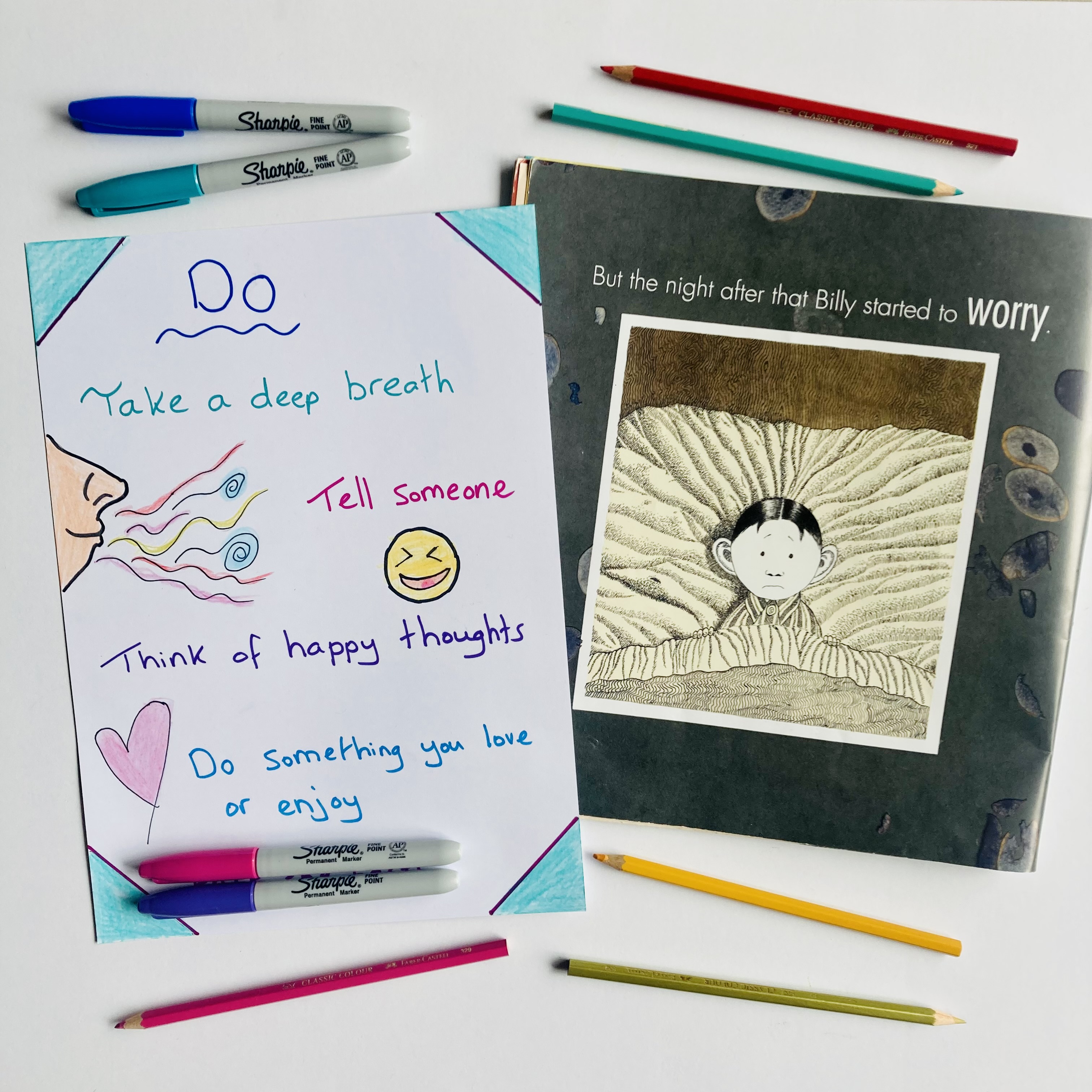 A fun reading lesson for grade 1 and 2 students that explores the idea of worries. Students create a do and don’t poster to help other students deal with their worries.