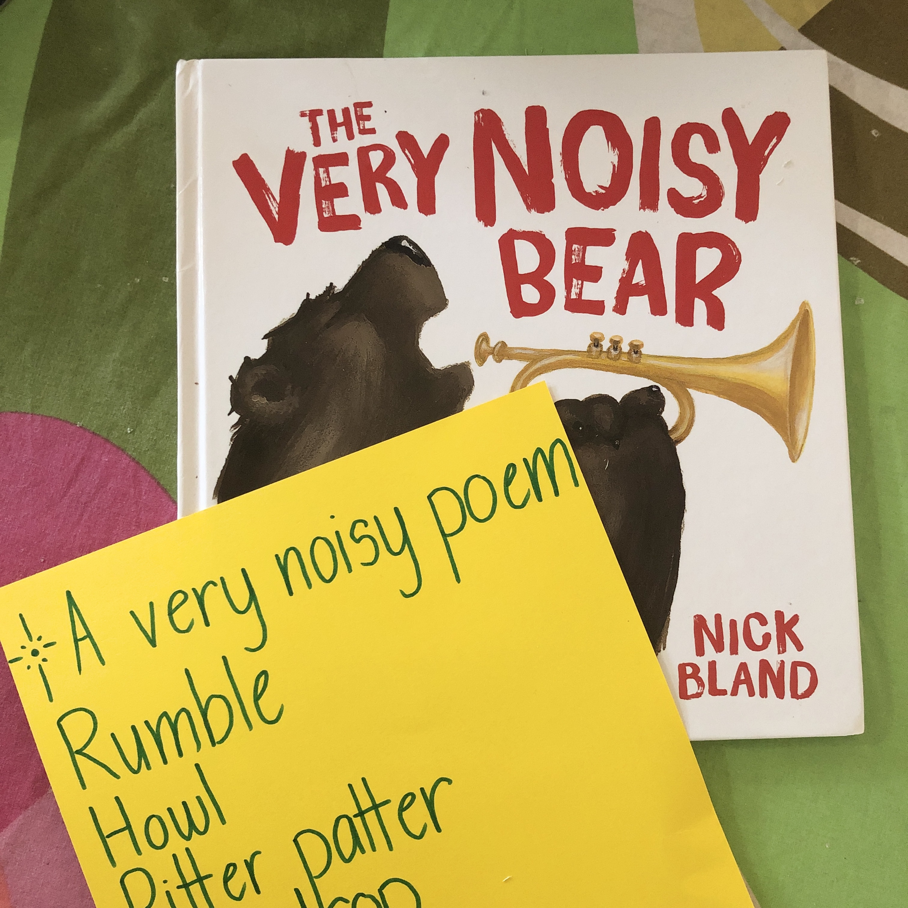 Fun reading activities using Nick Bland's fabulous book ‘The Very Noisy Bear’. A wonderful book with rich language to teach poetic devices.
