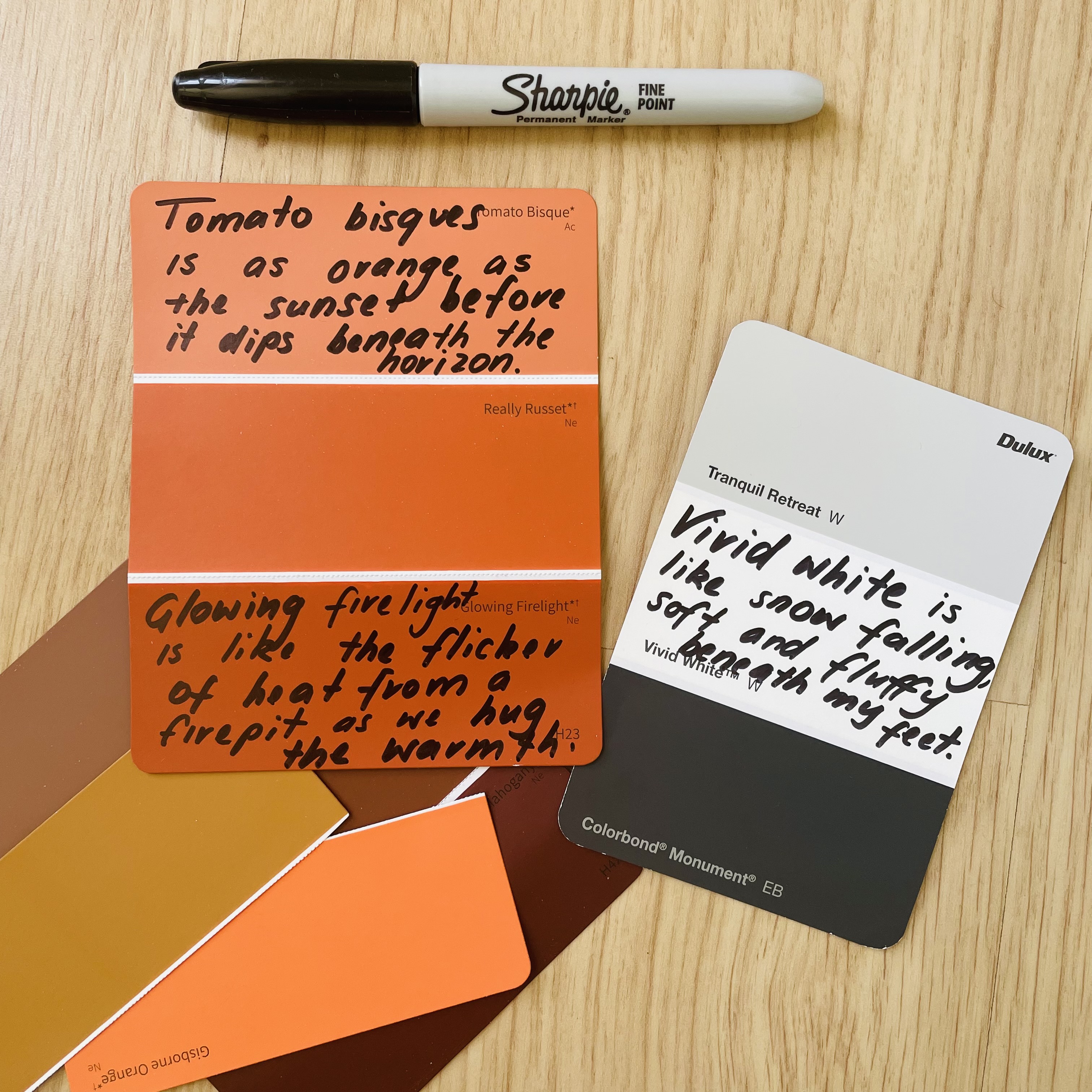 A fun writing lesson for grade 3-6 to develop students’ ability to use similes to create vivid descriptions. Students use paint chips as inspiration to create their similes. A fun writing lesson for grade 3-6 to develop students’ ability to use similes to create vivid descriptions. Students use paint chips as inspiration to create their similes.