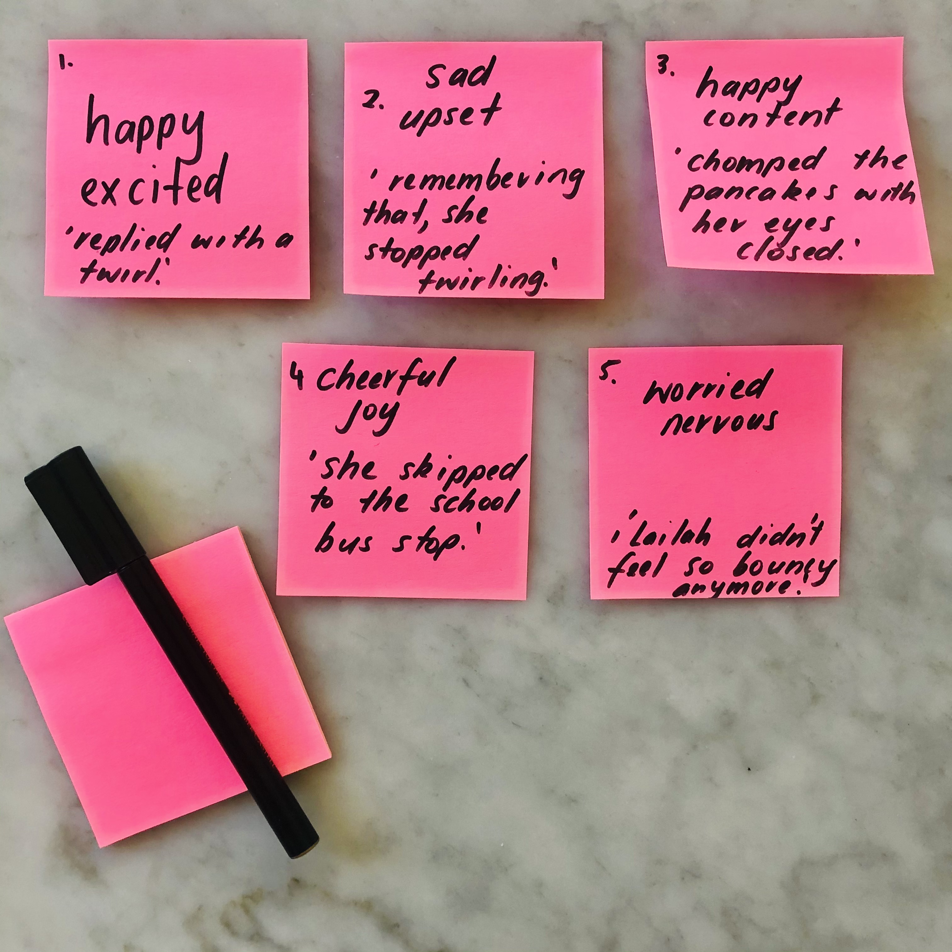 A fun reading lesson for upper primary students that explores the idea of show, don’t tell from a reader’s point of view and how we can infer states of being and emotions from a character’s actions and body language.