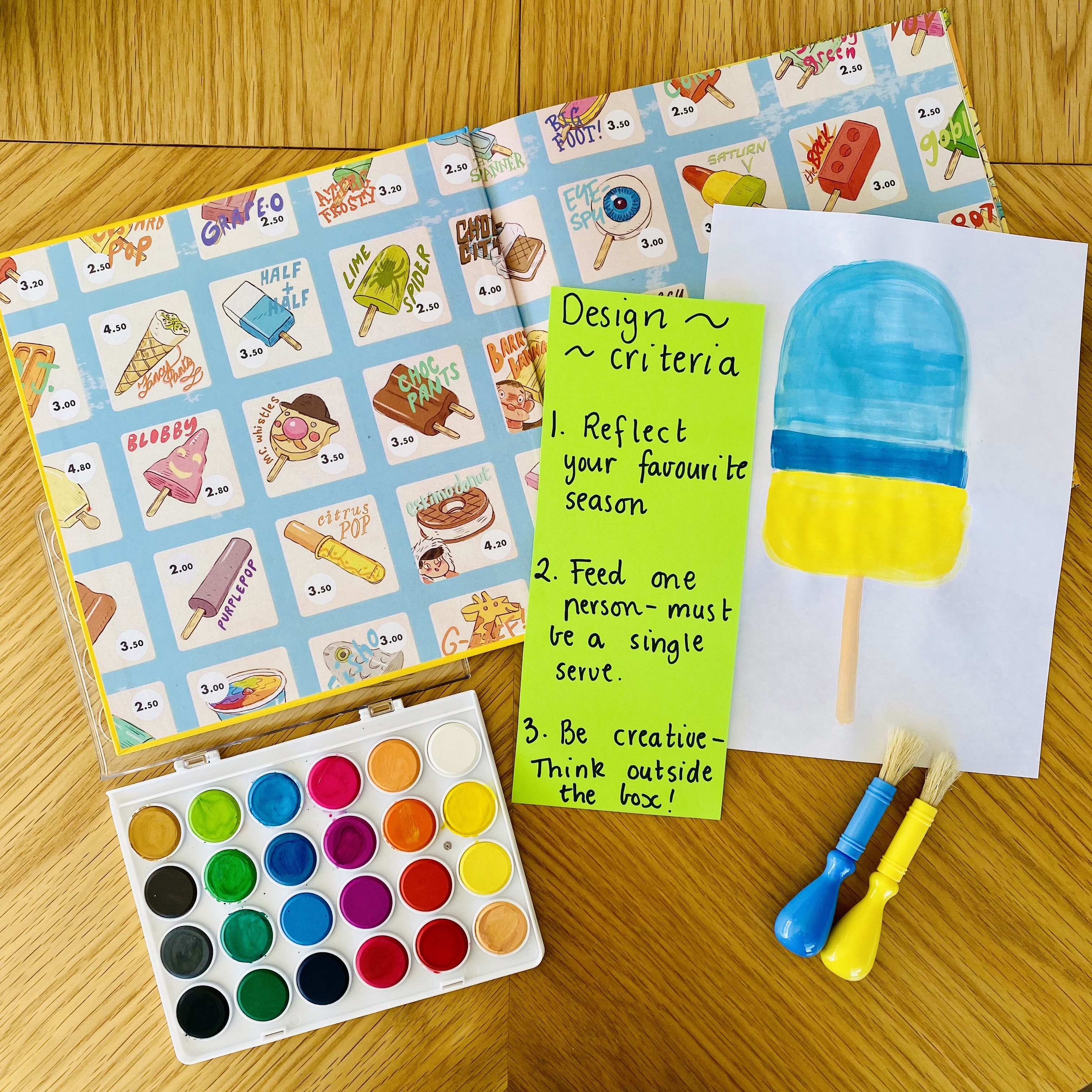 CB2--IMG-Kate T--Exploring Persuasion Why I Love Summer - Part One Design a New Ice-Cream Flavour-L6