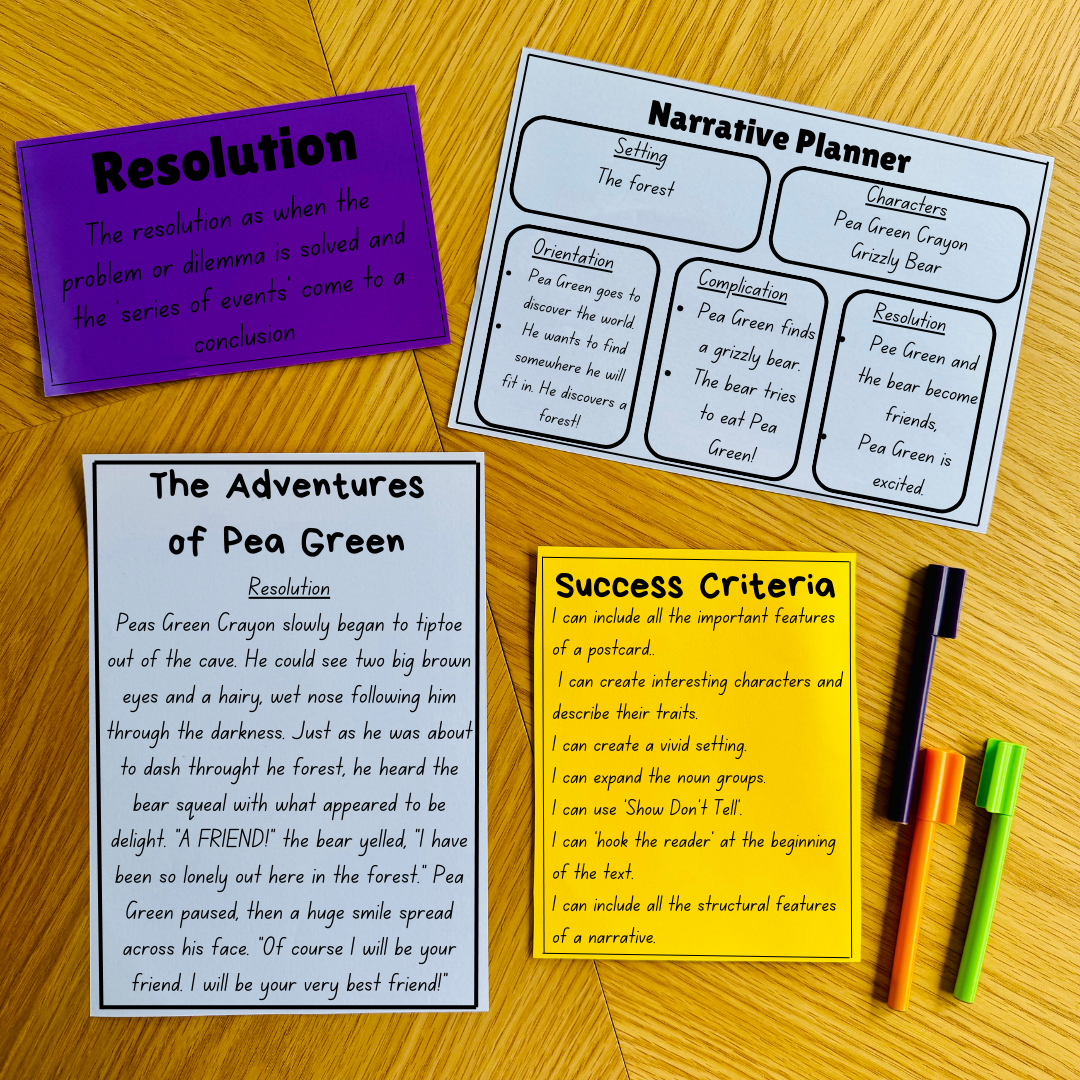 CB2--IMG-Tamara--Narrative Writing The Day The Crayons Came Home - Writing the Resolution-L11