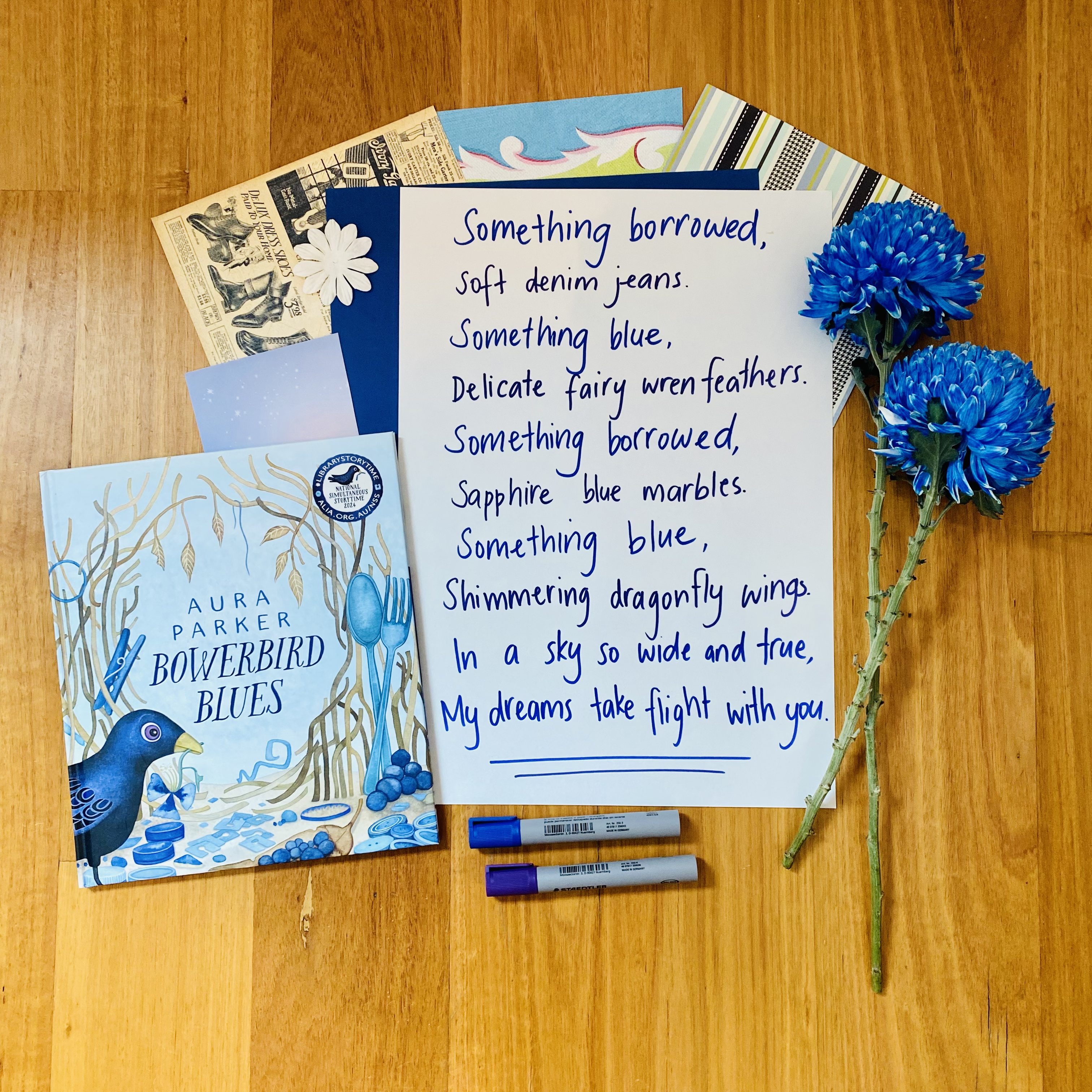 CB2--DOC-Annie--National Simultaneous Storytime 2024 - Something Borrowed, Something Blue Poems-square