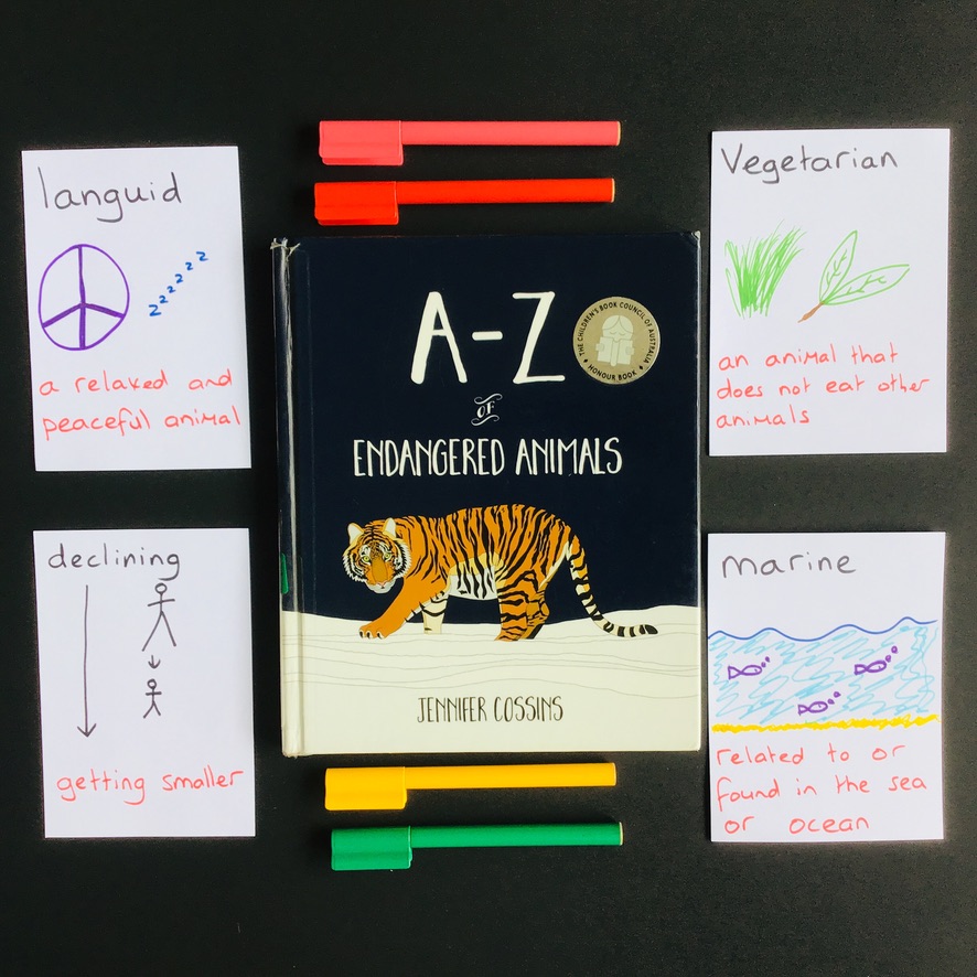 A fun reading lesson for grade 3 and 4 students that explores technical language of factual texts. This lesson uses the book A-Z of Endangered Animals. 