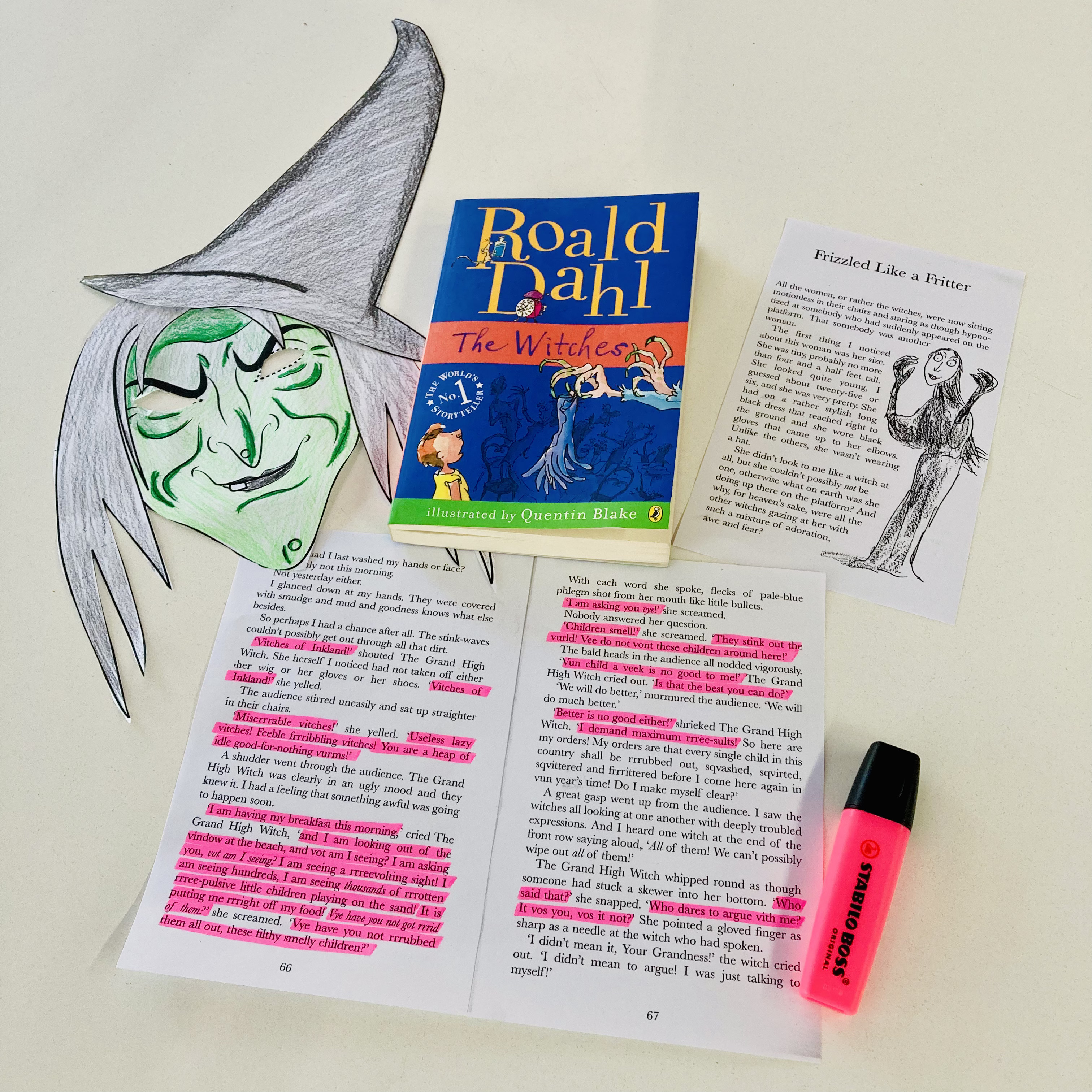 A fun reading lesson for grade 3 and 4 students that explores using expression and intonation when reading aloud. This lesson uses The Witches by Roald Dahl.