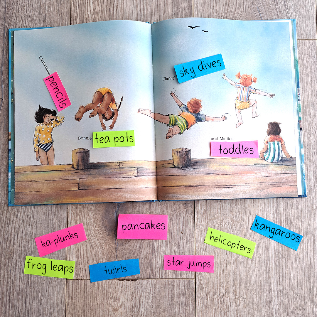 A fun lesson that combines creative language and movement to explore interesting verbs used in the CBCA shortlisted text, Jetty Jumping by Andrea Rowe. 