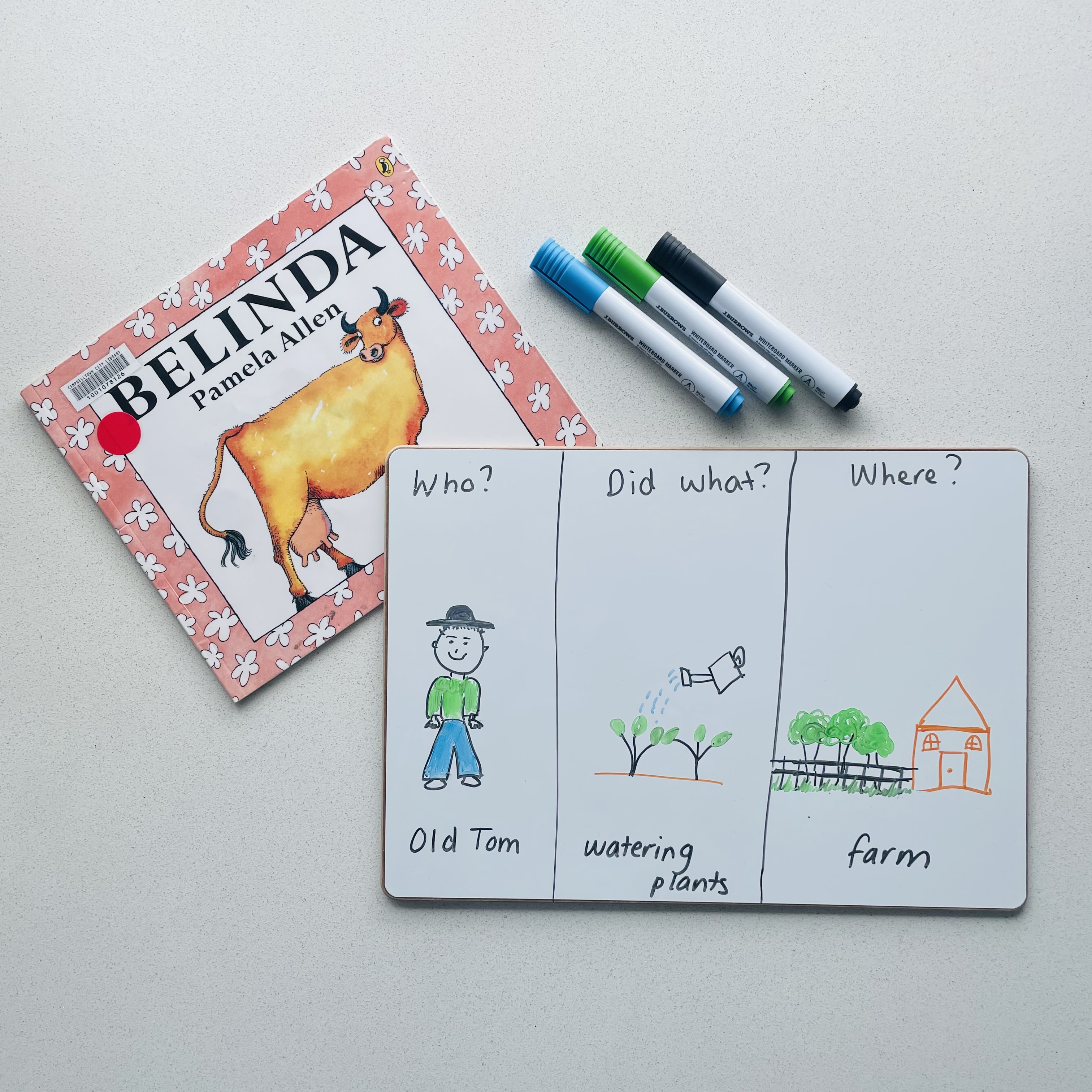 CB2--IMG-Tamara--‘Draw, Talk, Write, Share’ - Who Did What Where Graphic Organiser-L4