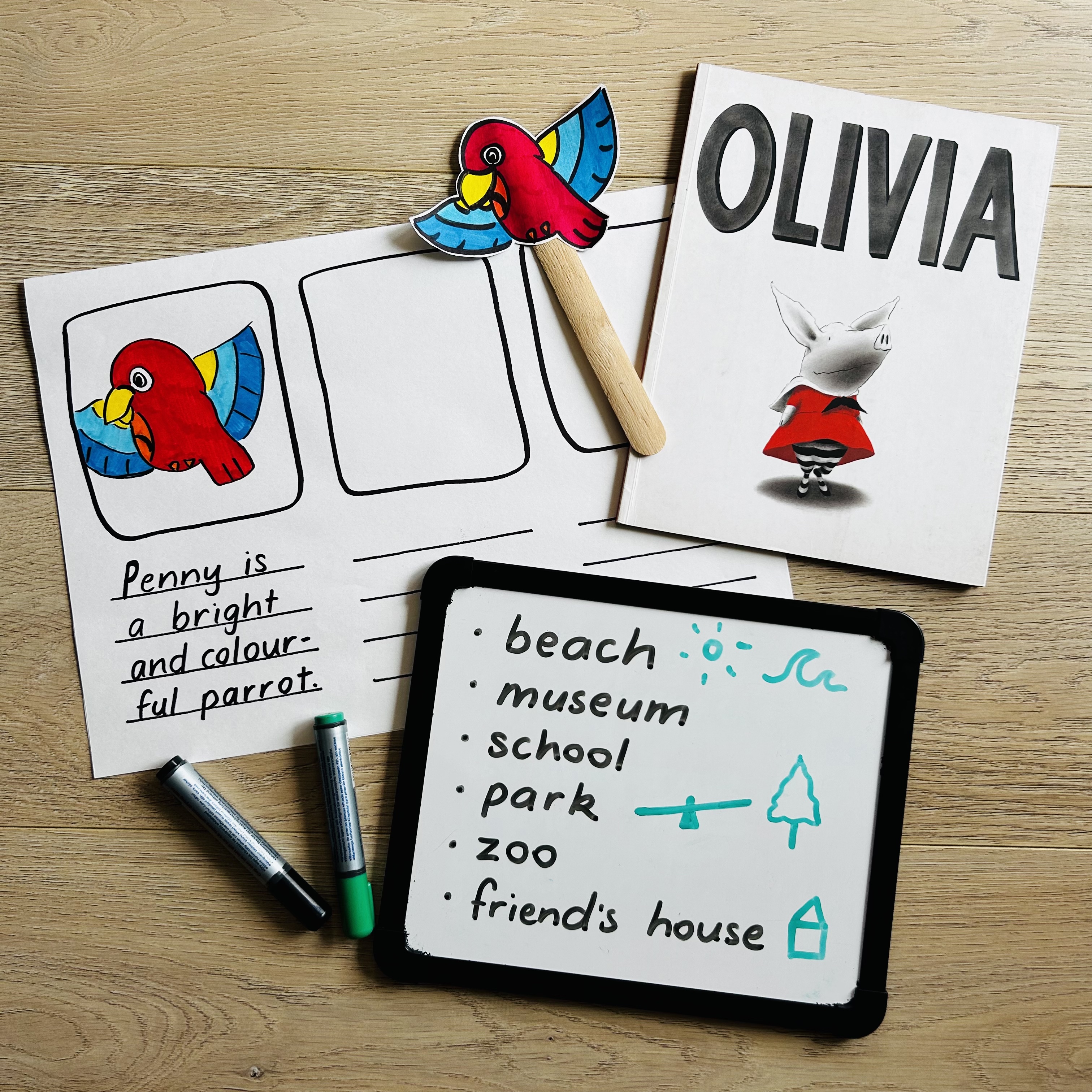 CB2--IMG-Olivia--Early Writing with Olivia - Writing stories-L3
