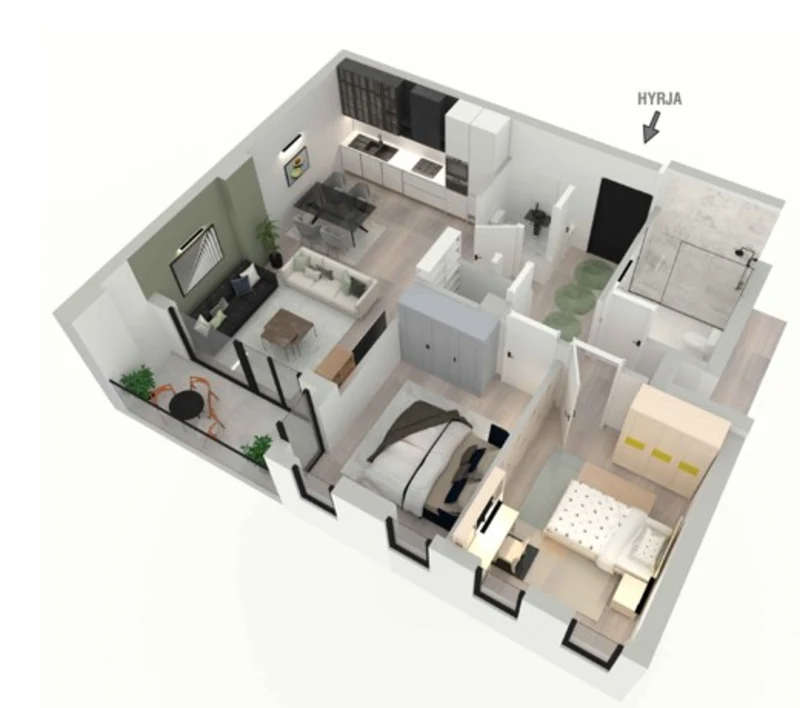 Banesë në SHITJE 86.90 m² | në Veternik - Image 1