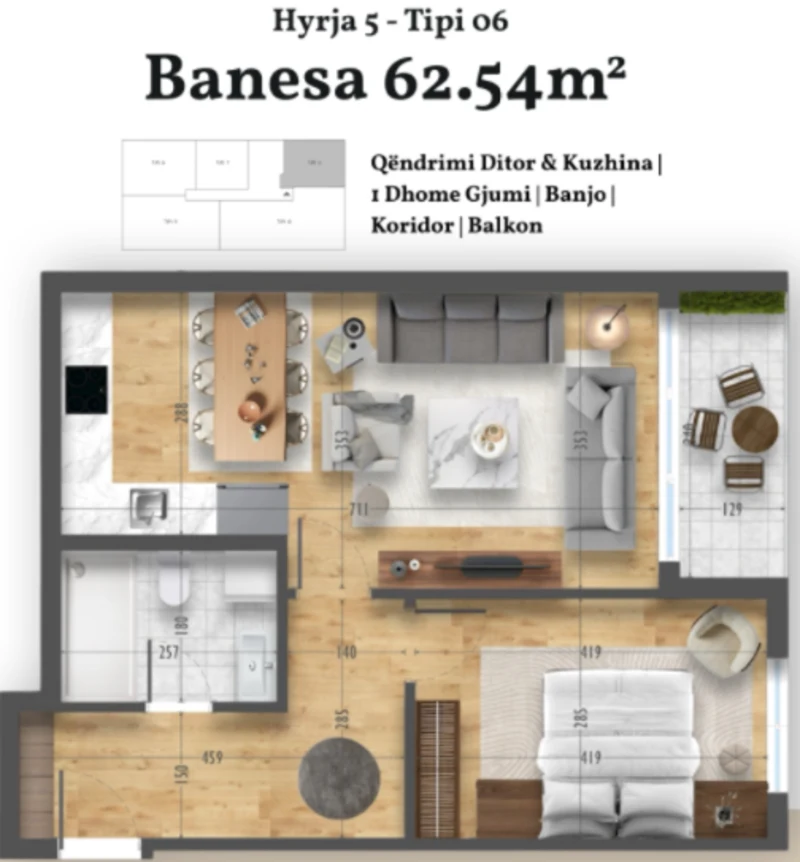 Apartment for Sale – “Alfest” Complex, Bresje. - Image 1