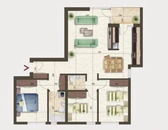 For sale: Apartment with a total area of 109 m², located in the Muhaxherëve neighborhood, at Front Tower, in Prishtina. - Image 7