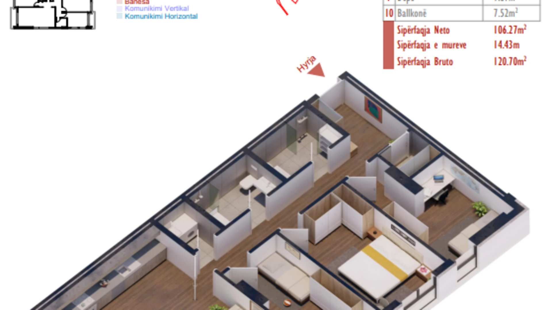 Apartment for sale in the Shiki Complex, New Prishtina neighborhood. - Image 1