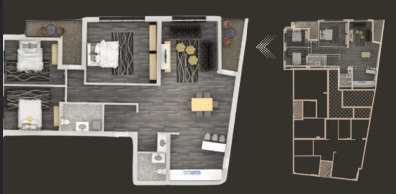 Shitet banesa 154.27 m², në kompleksin EBB Group – Rruga A. - Image 1