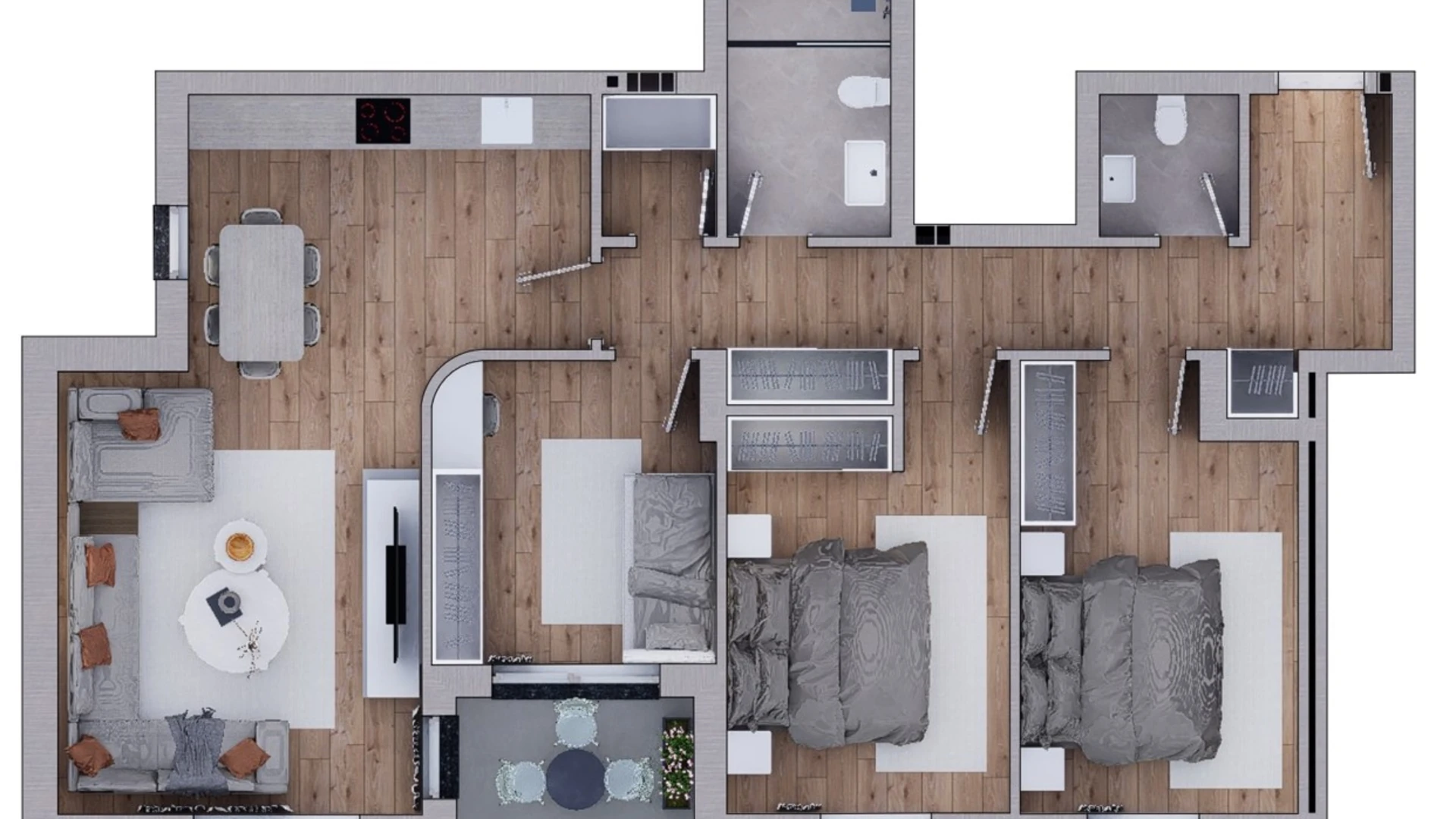 "Apartment for sale in the BTP HOLDING complex, on Xheladin Hana Street - Image 1