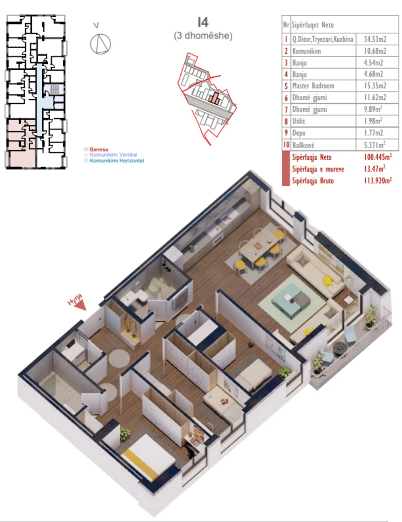 Banesa në shitje në Kompleksin Shiki, në lagjen Prishtina e Re. - Image 1
