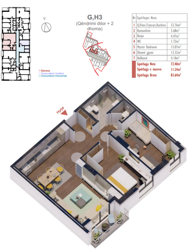Apartment for sale in the Shiki Complex, New Prishtina neighborhood. - Image 1