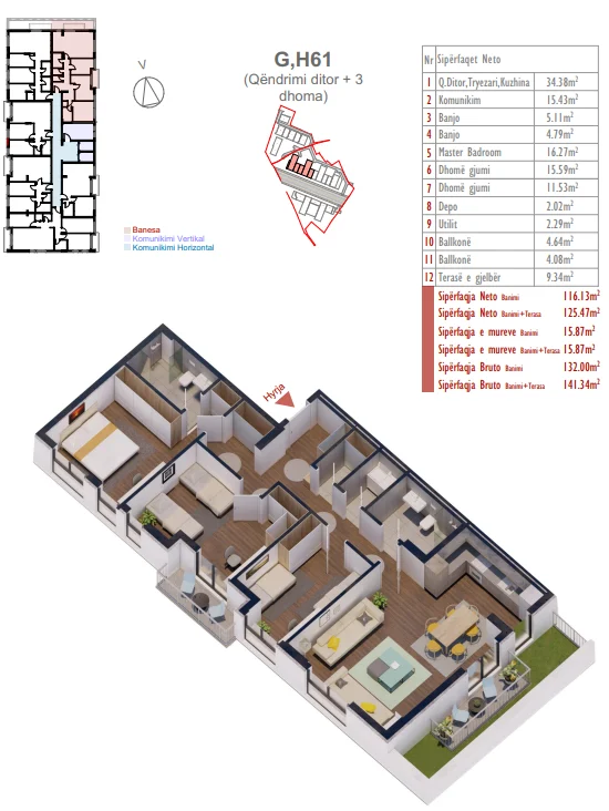 Banesa në shitje në Kompleksin Shiki, në lagjen Prishtina e Re. - Image 1