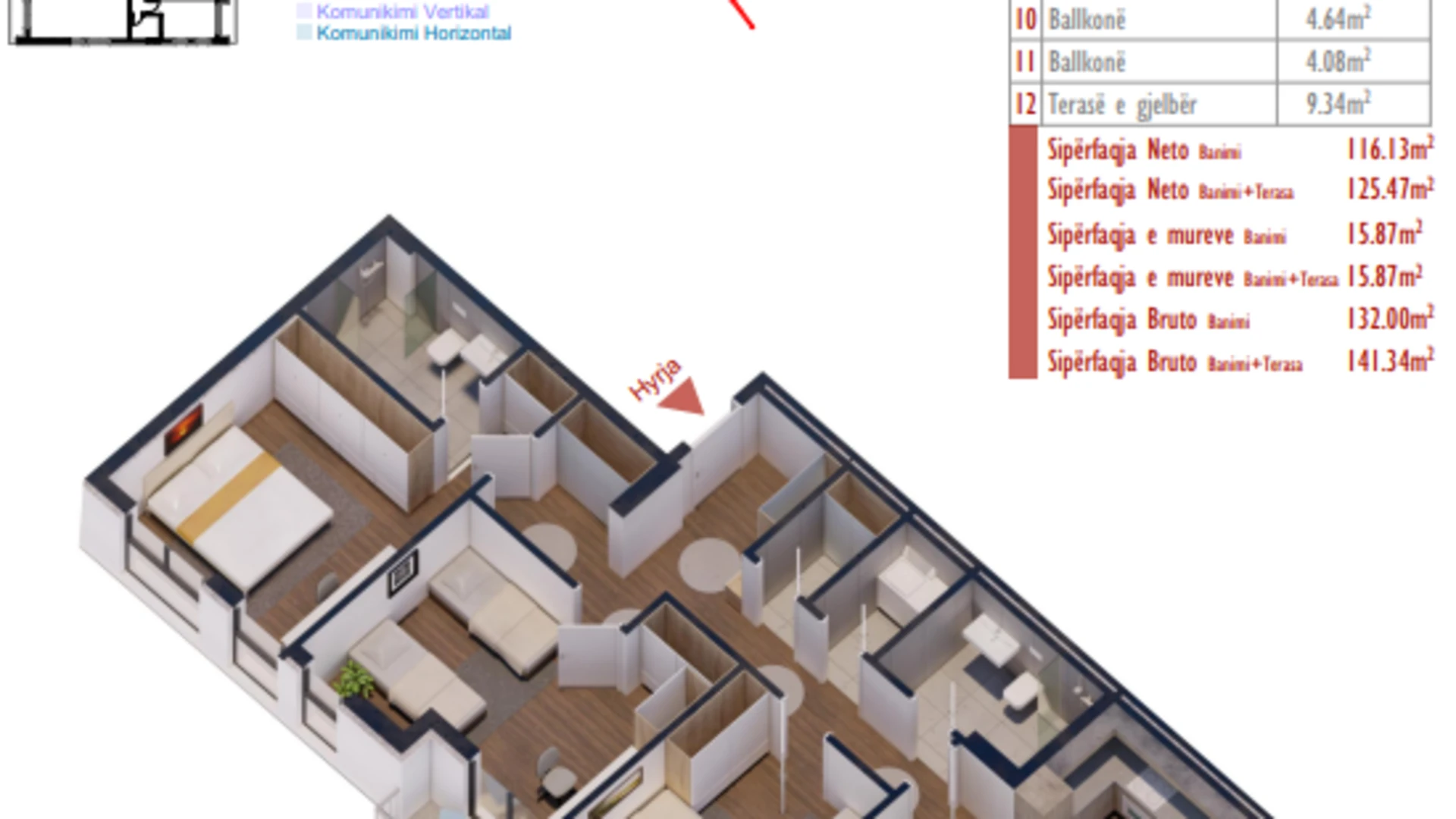 Banesa në shitje në Kompleksin Shiki, në lagjen Prishtina e Re. - Image 1