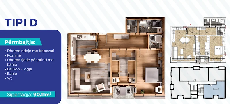 For sale: a 90.11 m² apartment located in the highly desirable Emshir neighborhood, on Shefqet Shkupi street. - Image 1