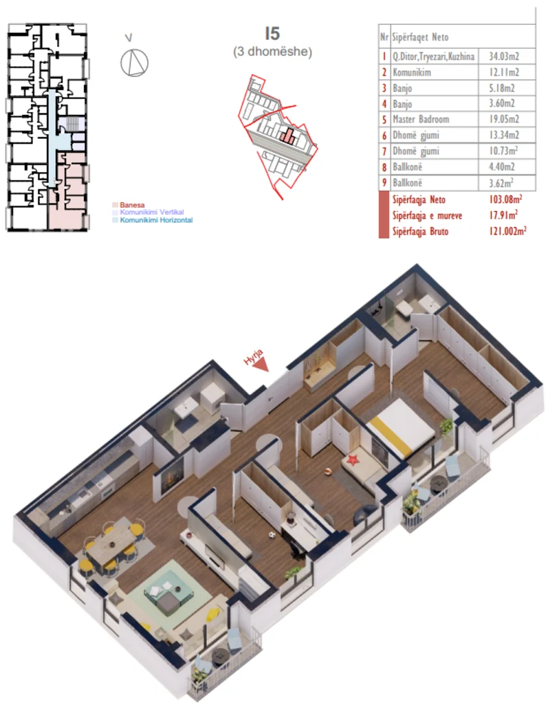 Apartment for sale in the Shiki Complex, New Prishtina neighborhood. - Image 1
