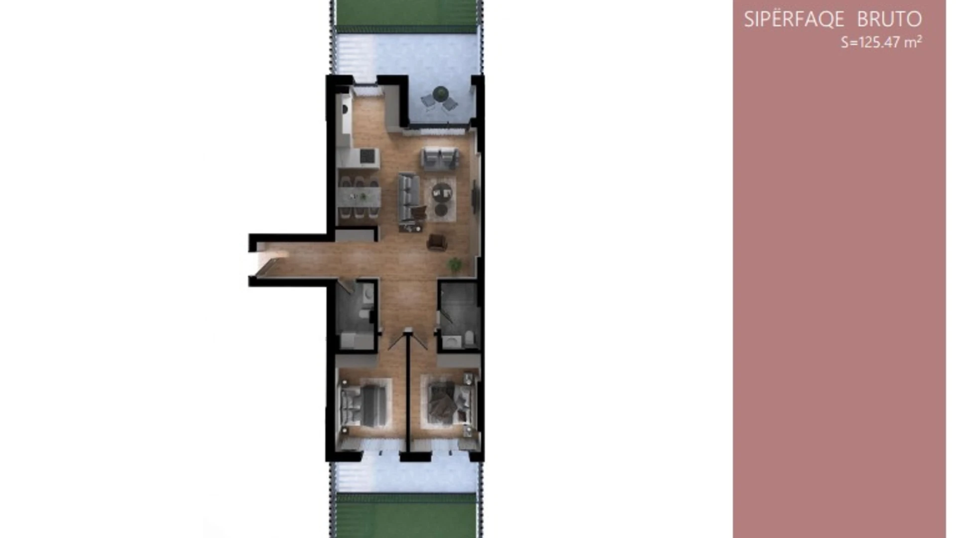 Shitet banesa me sipërfaqe 125.47 m², e vendosur në kompleksin Prime Residence, në lagjen Prishtina e Re. - Image 1
