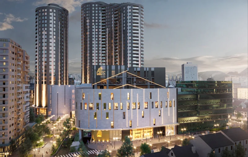 Banesë në SHITJE – 158.0 m² | West Tower, Kati i 18-të, Prishtina City Center – Pejton - Image 1