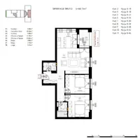 For sale: An 88.11 m² apartment, located in the Prishtina e Re neighborhood, within the Prime Residio complex. - Thumbnail 2