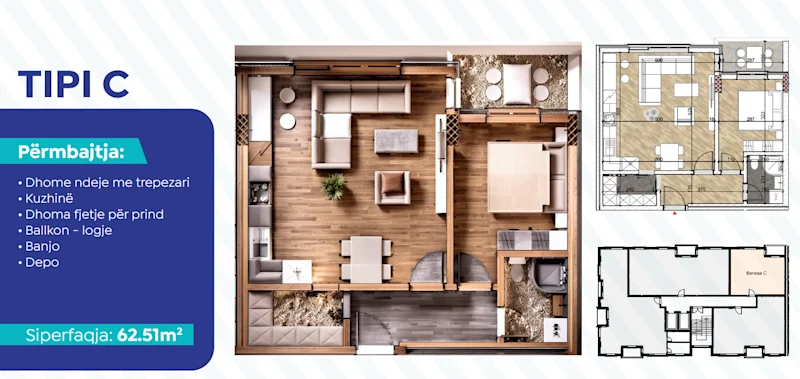 For sale: a 62.51 m² apartment located in the highly desirable neighborhood of Emshir. - Image 1