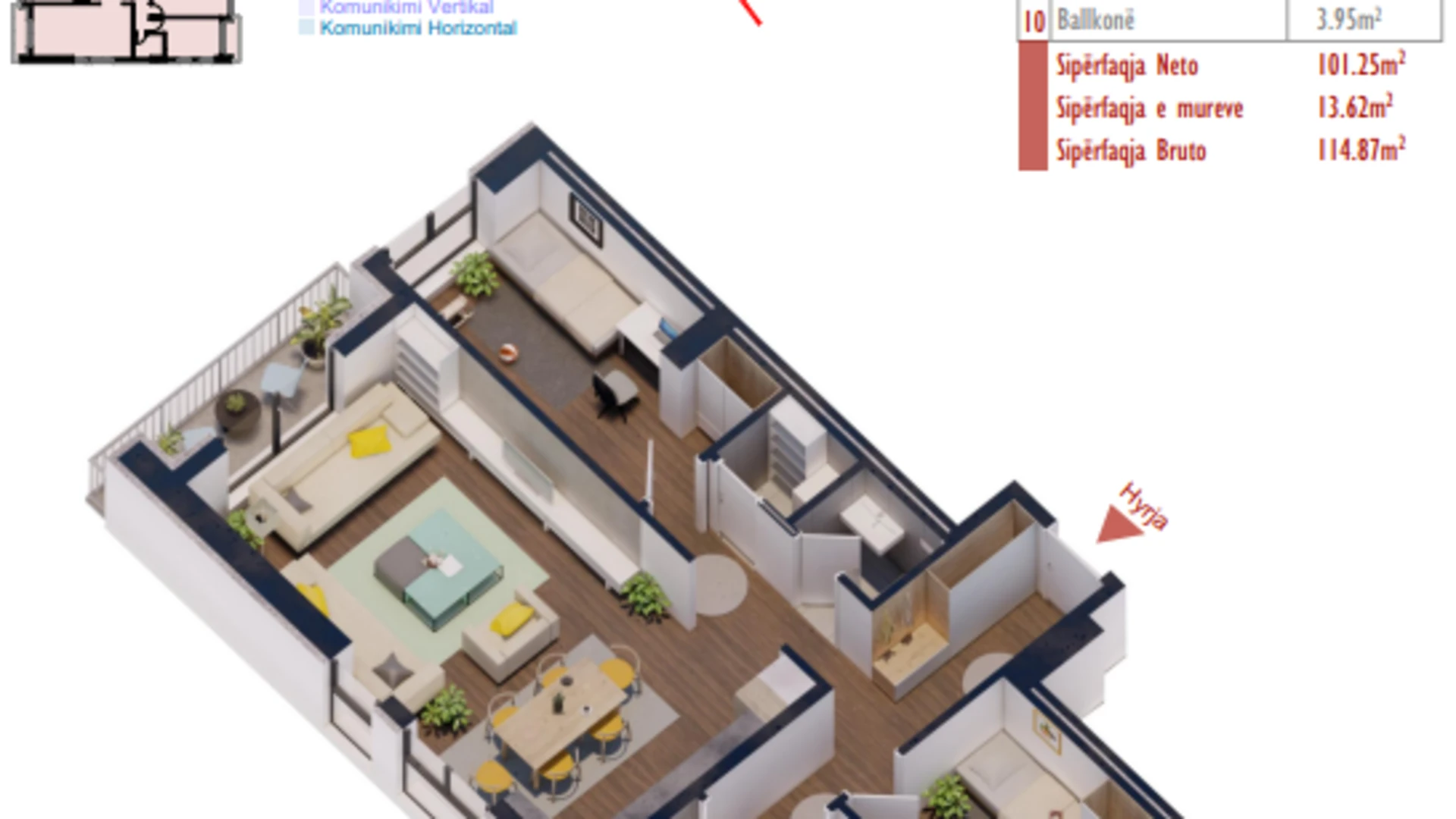 Banesa në shitje në Kompleksin Shiki, në lagjen Prishtina e Re. - Image 1