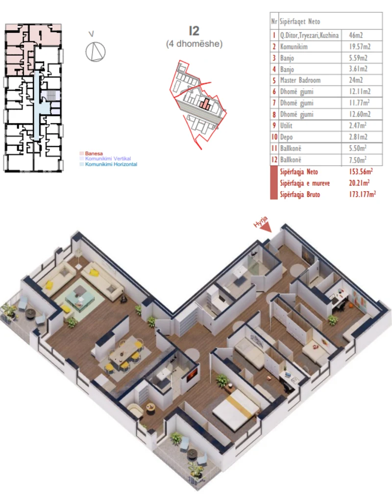 Banesa në shitje në Kompleksin Shiki, në lagjen Prishtina e Re. - Image 1