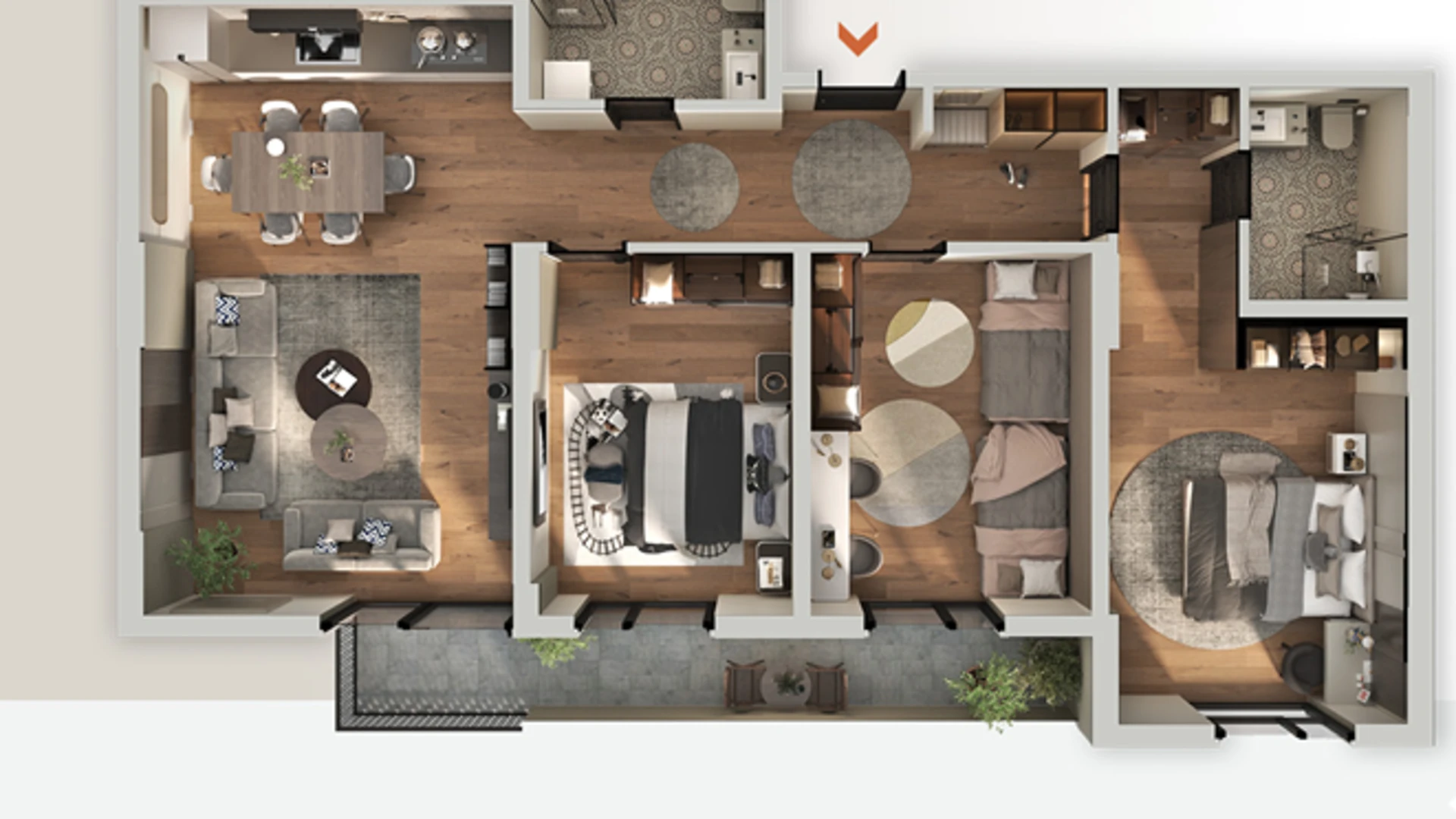 Apartment for Sale – 120.6 m² in AKTIV Complex – Drenas (9th Floor) - Image 1