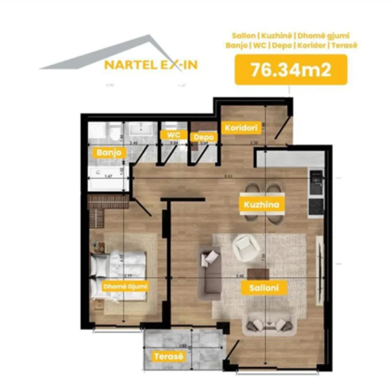 Shitet Banesa – Lagjja Emshir, Kompleksi “Nartel”. - Image 1