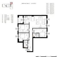 For sale: Apartment with a total area of 118.78 m², located in the Prishtina e Re neighborhood, within the Prime Resido complex. - Thumbnail 2