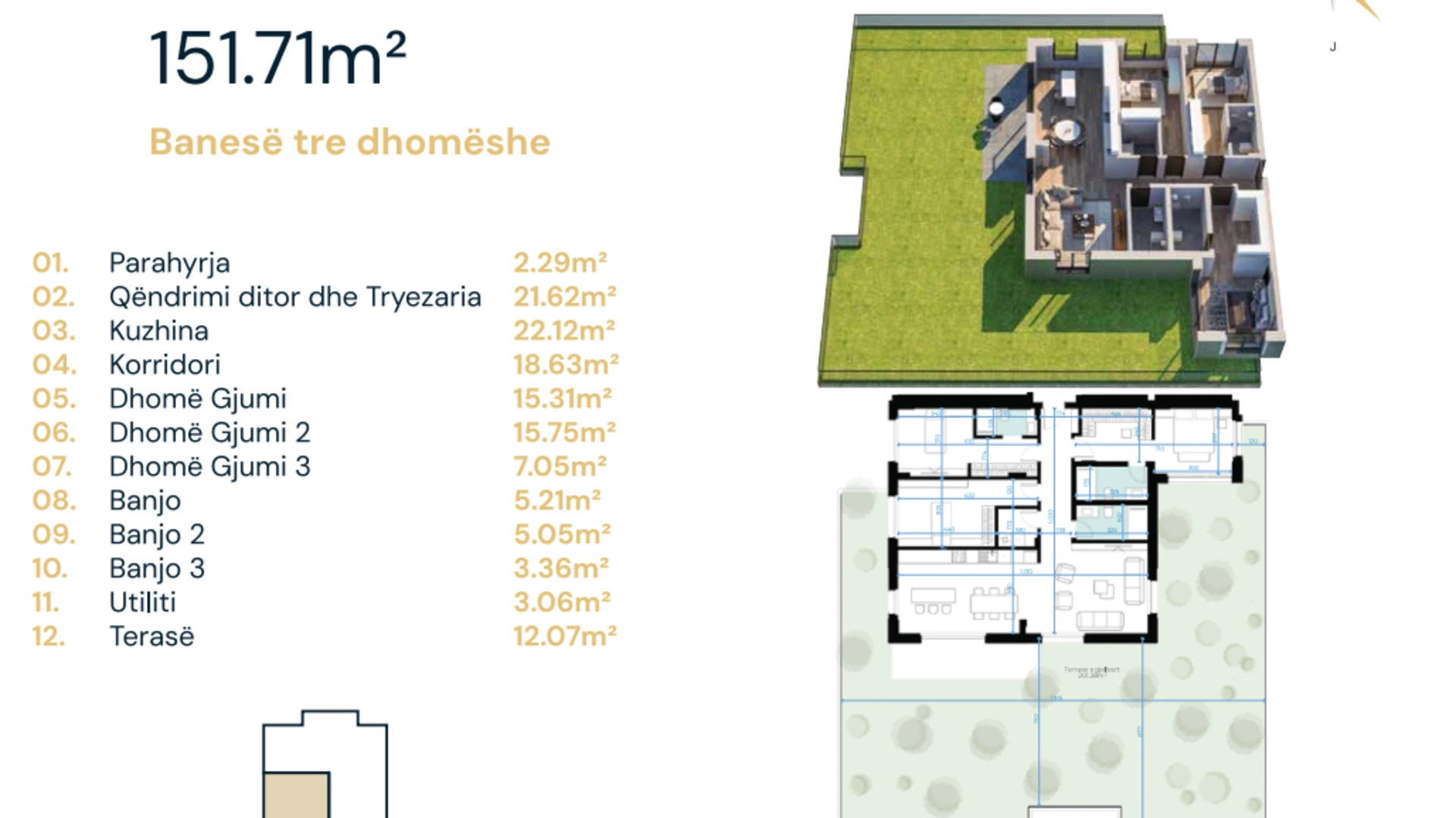 Apartment for Sale in Arbëria 151.71 m² , Ebrona Complex. - Image 1