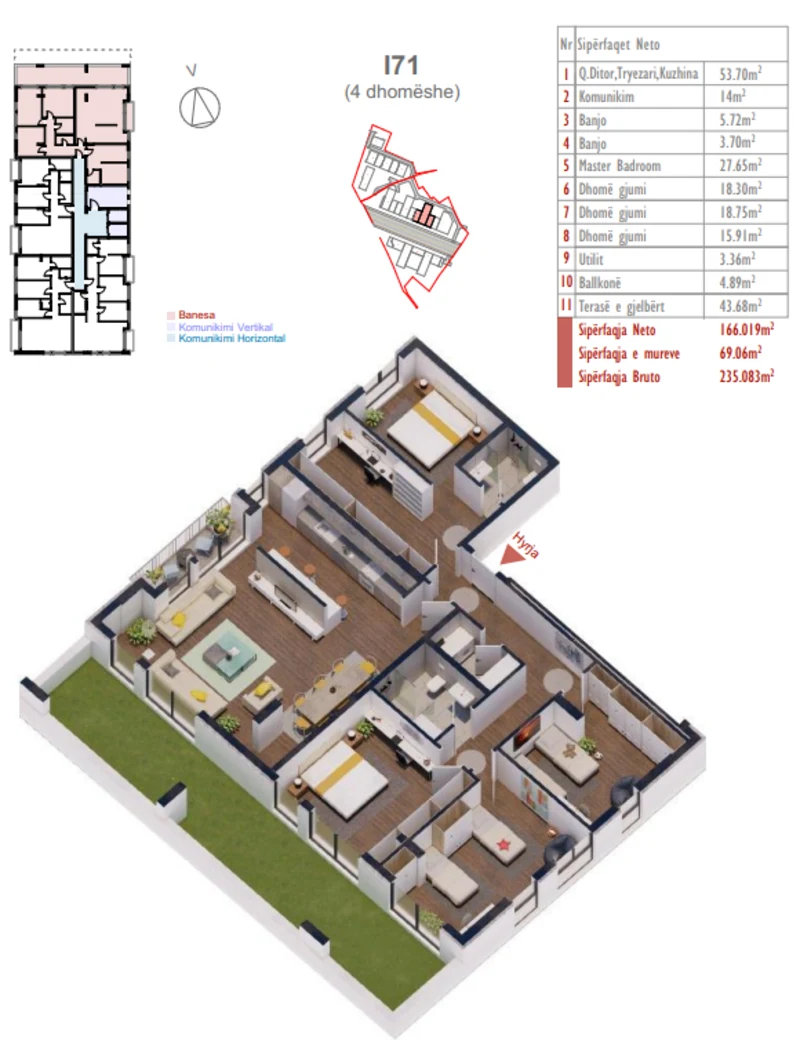 Banesa në shitje në Kompleksin Shiki, në lagjen Prishtina e Re. - Image 1
