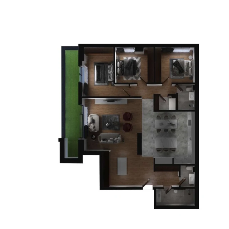 Shitet banesa me sipërfaqe 169.299 m², e vendosur në lagjen Prishtina e Re, në kompleksin Prime Resido. - Image 1